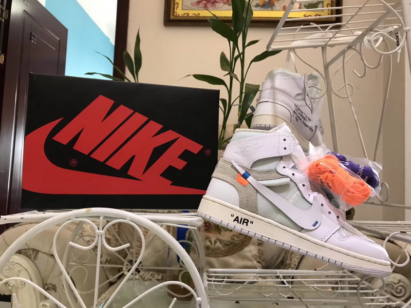 Authentic Air Jordan 1 Off White OW GS